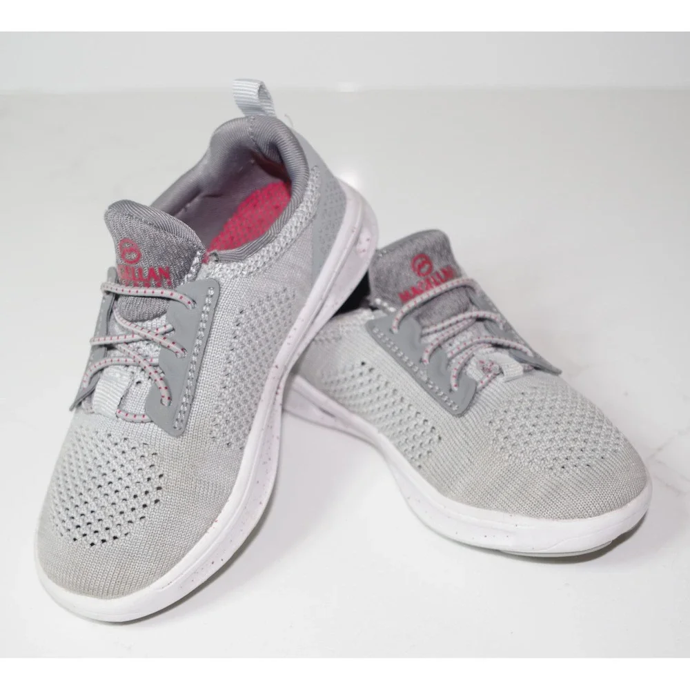 Magellan Outdoors Toddler‎ Boys 9D Gray Red Knit Mesh Slip On Sneakers Size